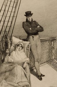 Untitled (couple on deck of ship) by William Harry Warren Bicknell