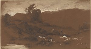 Figures in a Landscape by William Hart