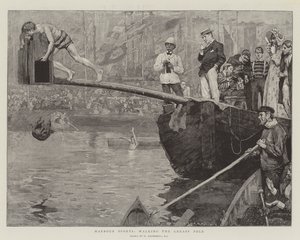 Harbour Sports, Walking the Greasy Pole by William Hatherell
