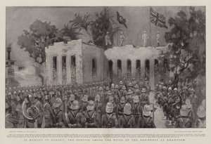 In Memory of Gordon, the Service among the Ruins of the Residency at Khartoum