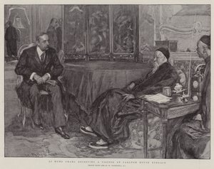 Li Hung Chang receiving a Visitor at Carlton House Terrace by William Hatherell