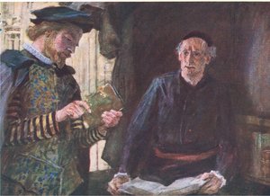 Shakespeare Buys a Volume at a Book Stall, from My Magazine by William Hatherell