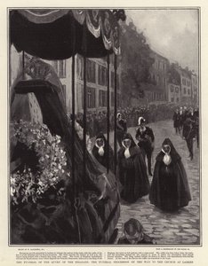 The Funeral of the Queen of the Belgians, the Funeral Procession on the Way to the Church at Laeken