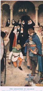 The Knighting of Galahad, Illustration from 