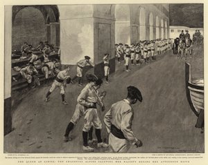 The Queen at Cimiez, the Chasseurs Alpins Saluting Her Majesty During Her Afternoon Drive by William Hatherell
