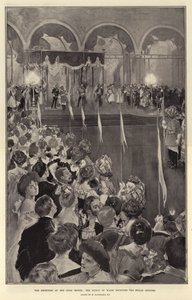 The Reception at the India Office, the Prince of Wales receiving the Indian Officers