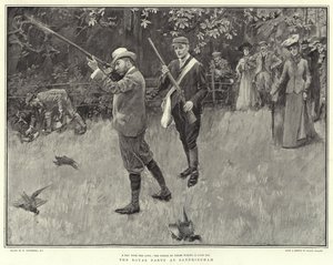 The Royal Party at Sandringham by William Hatherell