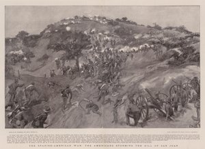 The Spanish-American War, the Americans Storming the Hill of San Juan by William Hatherell