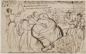 A Kiss at the Congress, 1818 by William Heath