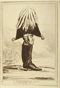 A Wellington Boot, or The Head of the Army, 1827