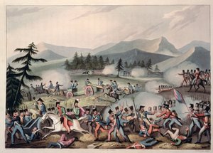 Battle of Barrosa, 5th March, 1811, etched by I. Clarke, aquatinted by M. Dubourg, 1811