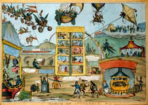 Caricature of Future Travel by William Heath