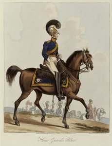 Horse Guards Blue, Uniform study of Royal Regiment of Horse Guards, 1820 by William Heath