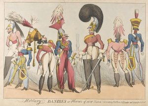 Military Dandies or Heroes of 1818, 1818 by William Heath