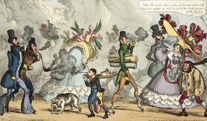 Puff, Puff, It is an Age of Puffing, Puff, Puff, Puff, published September 1827 by Thomas McLean, London by William Heath