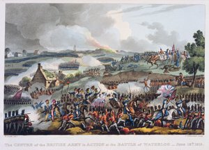 The Centre of the British Army in Action at the Battle of Waterloo, June 18th 1815, from 