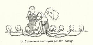 A Communal Breakfast for the Young by William Heath Robinson