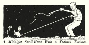 A Midnight Snail-Hunt With a Trained Tortoise by William Heath Robinson