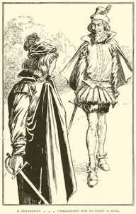 A gentleman challenged him to fight a duel by William Heath Robinson