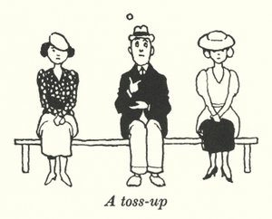 A Toss-Up by William Heath Robinson