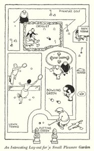 An Interesting Layout for a Small Pleasure Garden (lithograph)
