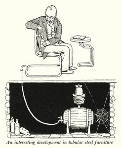 An Interesting Development in Tubular Steel Furniture by William Heath Robinson