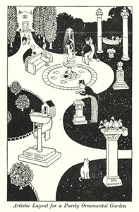 Artistic Layout for a Purely Ornamental Garden by William Heath Robinson
