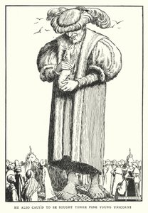 He also caused to be bought three fine young unicorns by William Heath Robinson