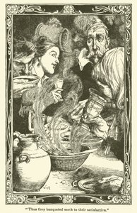 Illustration for Don Quixote by William Heath Robinson
