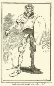 Illustration for Don Quixote by William Heath Robinson