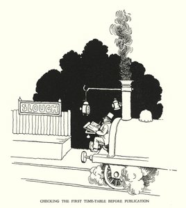 Illustration for Railway Ribaldry by W Heath Robinson