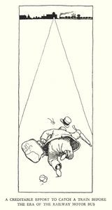 Illustration for Railway Ribaldry by W Heath Robinson by William Heath Robinson