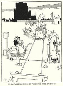 Illustration for Railway Ribaldry by W Heath Robinson by William Heath Robinson
