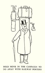 Illustration for Railway Ribaldry by William Heath Robinson