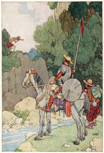 Illustration for The Adventures of Don Quixote by William Heath Robinson