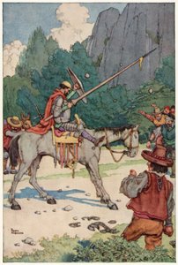 Illustration for The Adventures of Don Quixote by William Heath Robinson