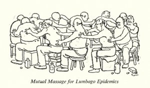 Mutual Massage for Lumbago Epidemics by William Heath Robinson