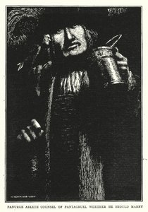 Panurge Asks Counsel of Pantagruel Whether He Should Marry by William Heath Robinson