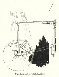 Sun-Bathing for Flat-Dwellers by William Heath Robinson