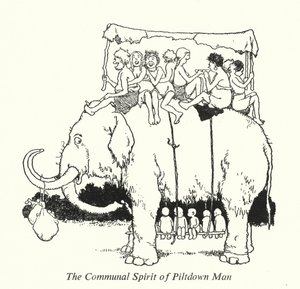 The Communal Spirit of Piltdown Man by William Heath Robinson