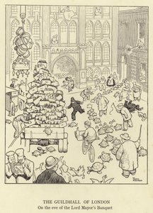 The Guildhall of London, on the Eve of the Lord Mayor