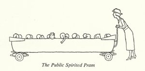 The Public Spirited Pram by William Heath Robinson