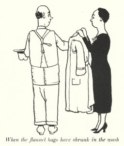 When the flannel bags have shrunk in the wash by William Heath Robinson