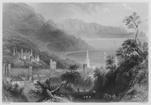 Glenarm by William Henry (after) Bartlett