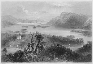 Hazlewood and Lough Gill, Sligo by William Henry (after) Bartlett