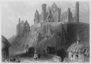 Rock of Cashel by William Henry (after) Bartlett