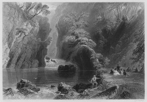 The Dargle by William Henry (after) Bartlett