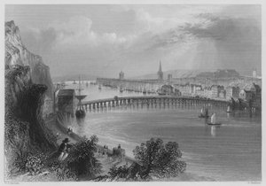 Waterford (engraving) by William Henry (after) Bartlett