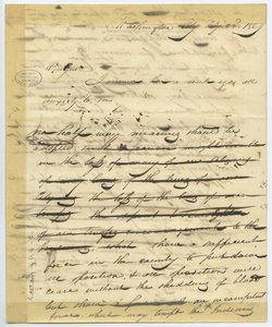 Draft of letter of William H. Ashley, Washington, begins - 