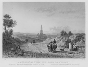 Amersfoort from the Road to Utrecht by William Henry Bartlett